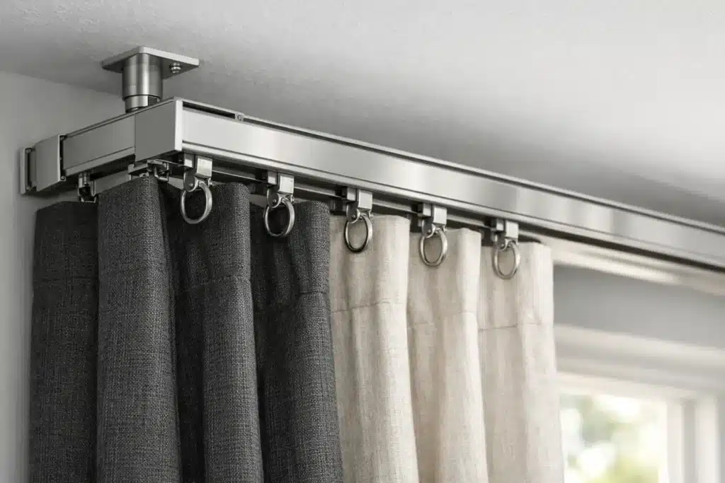 Rieles para cortinas pesadas: cómo elegir bien