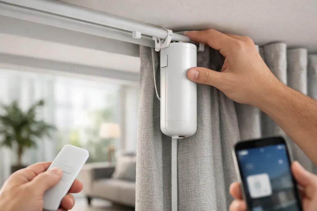 Cómo automatizar cortinas existentes fácilmente