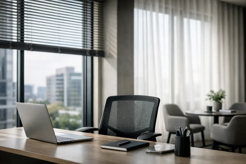 Cortinas para oficina moderna: qué elegir