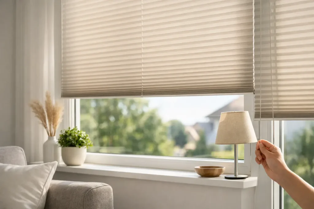Cortinas plisadas para ventanas: cuándo elegirlas