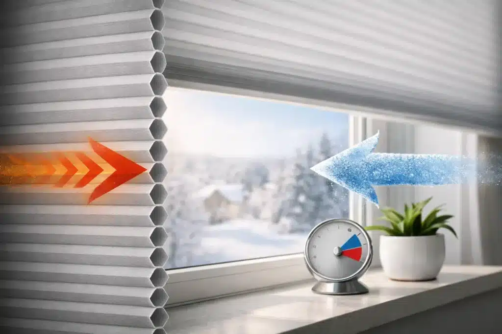 Cortinas celulares y aislación térmica real